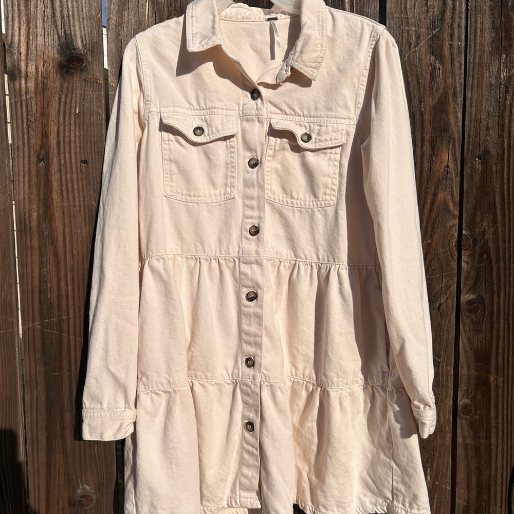 Free people Nicole denim mini dress